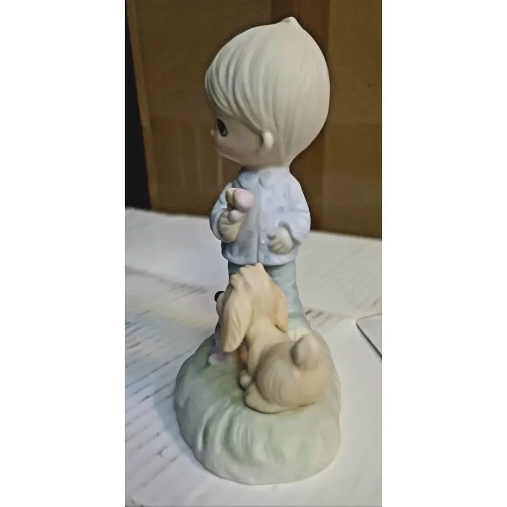A Boy & His Dog Porcelain Figurine Jonathan‎ & David 1978